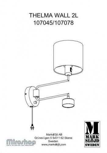 Бра Markslojd 107045 THELMA (96968)