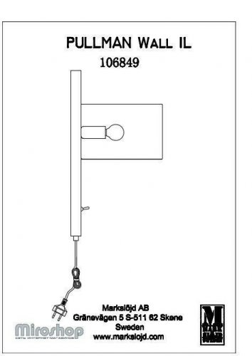 Бра Markslojd 106849 PULLMAN (94418)