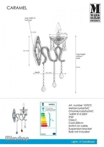 Бра Markslojd 107072 CARAMEL (96987)