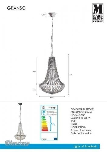 Люстра Markslojd 107027 GRANSO (97026)