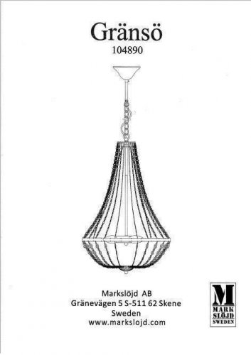 Люстра Markslojd 104890 GRANSO (49234)
