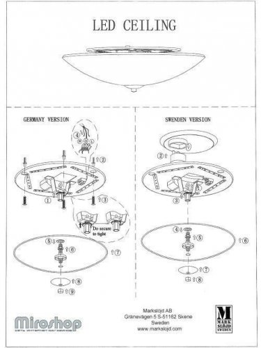 Люстра Markslojd 106565 POSH (94435)