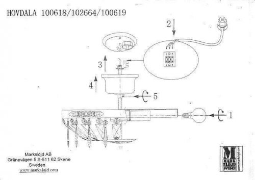 Люстра Markslojd 100618 HOVDALA (47148)