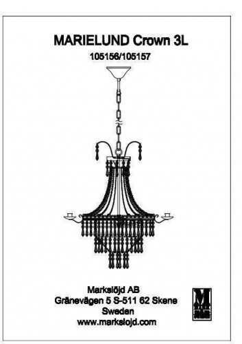 Люстра Markslojd 105157 MARIELUND (88274)