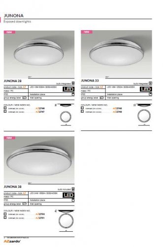 Стельовий світильник Azzardo AZ2751 Junona 38 3000K (chrome)