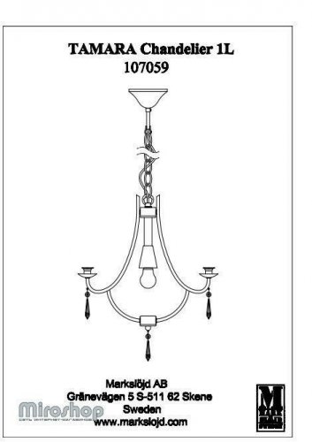 Люстра Markslojd 107059 TAMARA (96986)