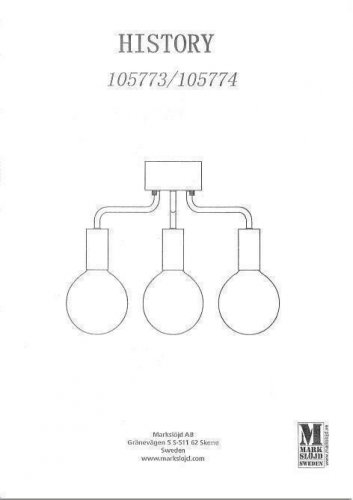 Люстра  Markslojd  105774  HISTORY  (72308)