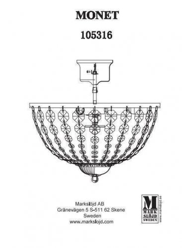 Люстра  Markslojd  105316  GRANSO  (64357)