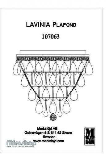 Люстра Markslojd 107063 LAVINIA (97029) 