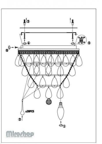 Люстра Markslojd 107063 LAVINIA (97029) 
