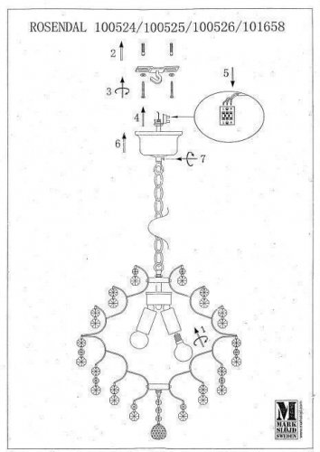 Люстра Markslojd 100524 ROSENDAL (47139)