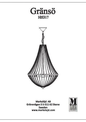 Люстра Markslojd 105317 GRANSO (72819)