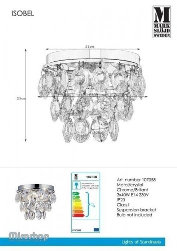 Люстра Markslojd 107058 ISOBEL (97002)