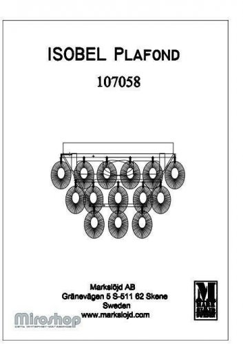 Люстра Markslojd 107058 ISOBEL (97002)