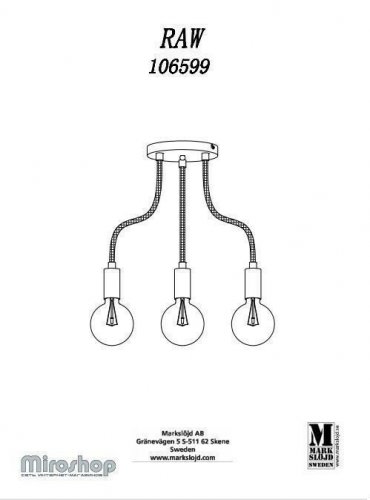Люстра Markslojd 106599 RAW (94440)