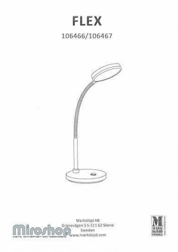 Настільна лампа Markslojd 106466 FLEX (88422)