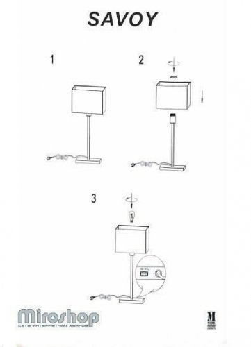 Настольная лампа Markslojd 106306 SAVOY (88408)