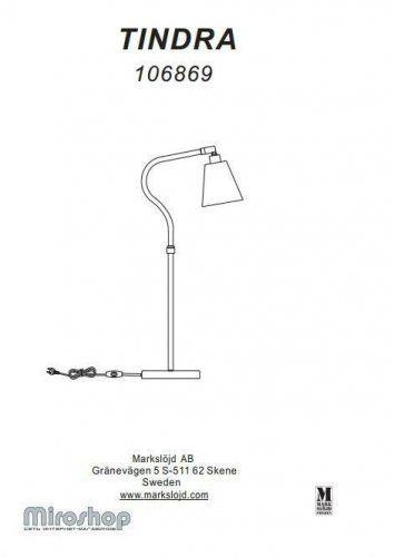 Настільна лампа Markslojd 106869 TINDRA (94495)