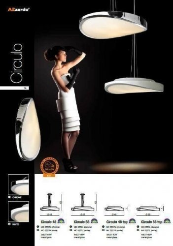 Потолочный светильник Azzardo AZ0984 Circulo 58 top (chrome) (MX5657L-CH) (15420)
