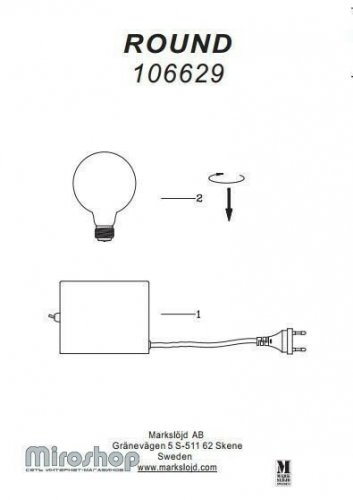 Настільна лампа Markslojd 106630 ROUND (94480)