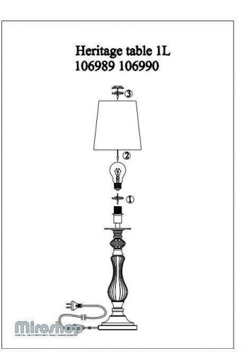 Настільна лампа Markslojd 106989 HERITAGE (96972)