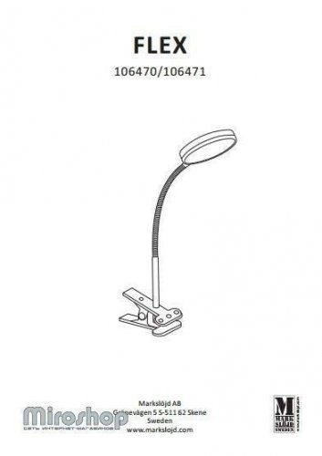 Настільна лампа Markslojd 106470 FLEX (88424)
