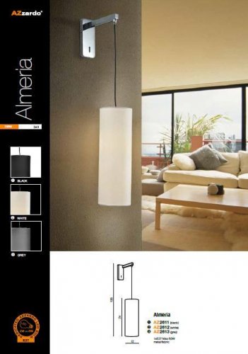 Настінний світильник Azzardo AZ2612 Almeria (white)