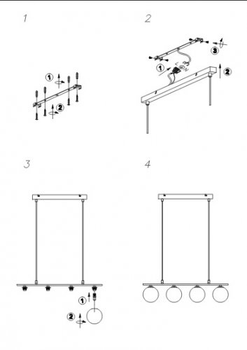 Підвісний світильник Markslojd 107574 QUATTRO