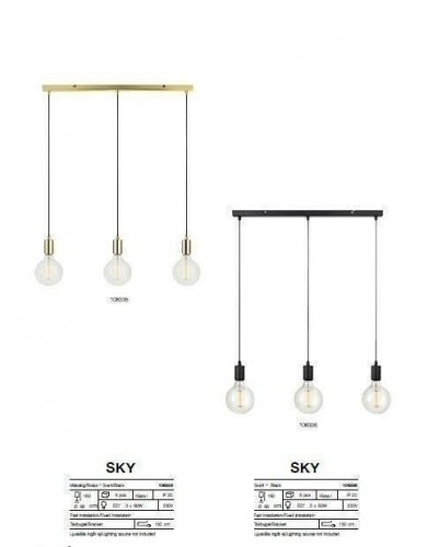 Підвісний світильник Markslojd 106336 SKY (88356)