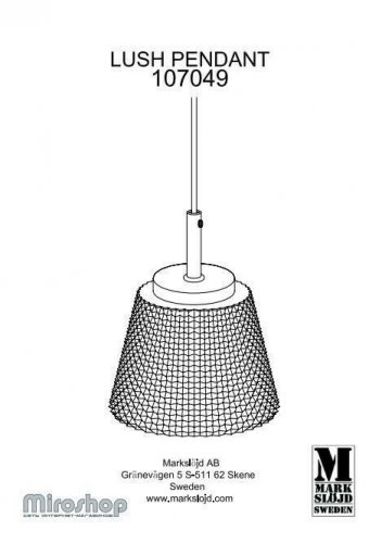 Підвісний світильник Markslojd 107049 Lush (97001)