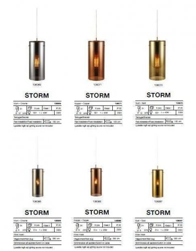 Светильник подвесной Markslojd 106071 STORM (88312)