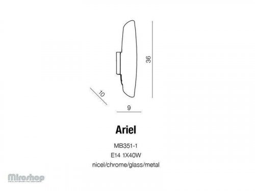 Бра Azzardo AZ0264 Ariel (MB351-1) (15958)