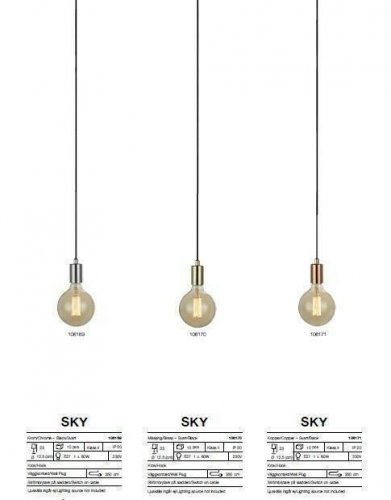 Светильник подвесной Markslojd 106171 SKY (88340)