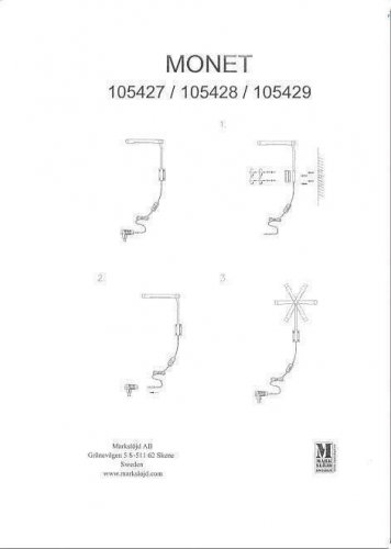 Підсвічування для картин Markslojd 105429 MONET (72523)