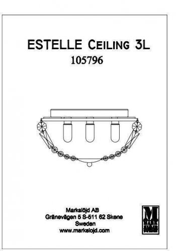 Світильник стельовий Markslojd 105796 ESTELLE (72837)