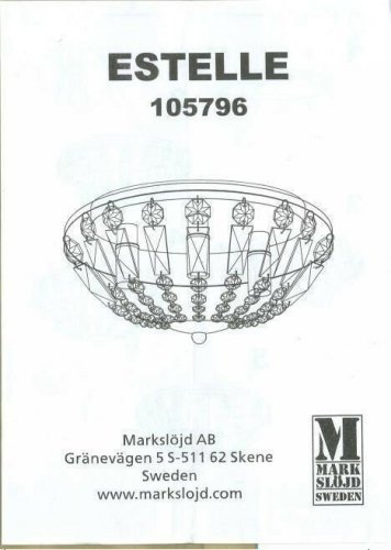 Світильник стельовий Markslojd 105796 ESTELLE (72837)
