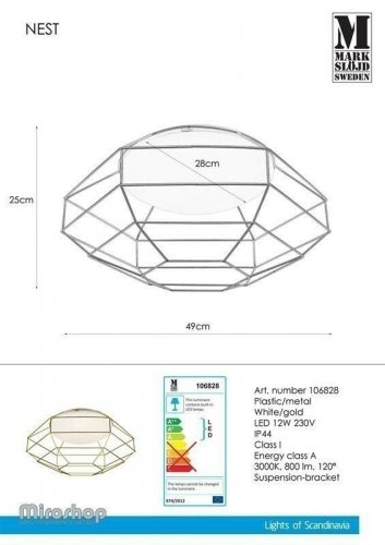 Стельовий світильник Markslojd 106828 NEST (94527)