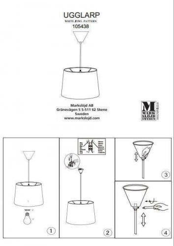 Люстра Markslojd 105438 UGGLARP (72441)