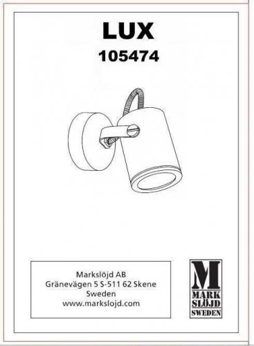 Світильник для ванною Markslojd 105474 LUX (72895)