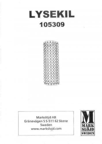 Бра для ванною Markslojd 105309 LYSEKIL (64355)