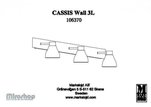 Бра для ванною Markslojd 106370 CASSIS (88436)