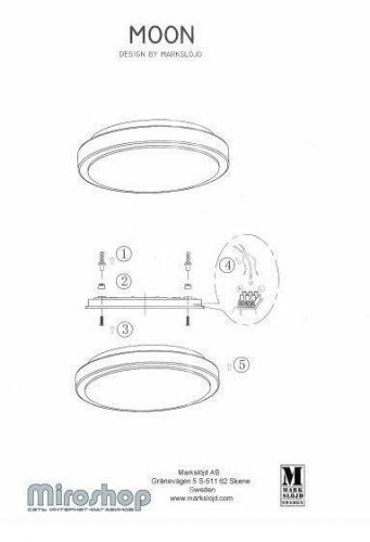 Світильник для ванною Markslojd 106353 MOON (88474)