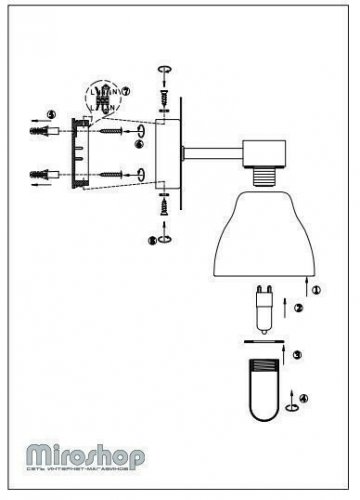 Бра для ванною Markslojd 106367 CASSIS (88435) 