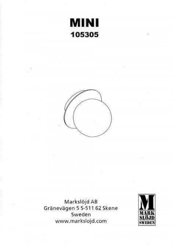 Светильник для ванной Markslojd 105305 MINI (64354)