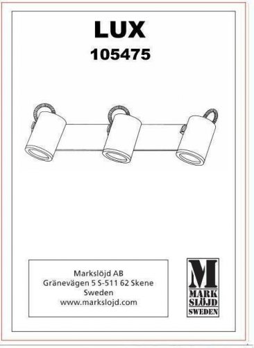 Світильник для ванною Markslojd 105475 LUX (72896)